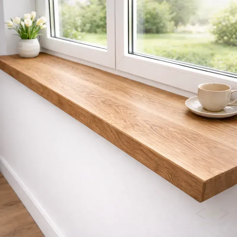 Parapet dębowy na wymiar - lite drewno od producenta