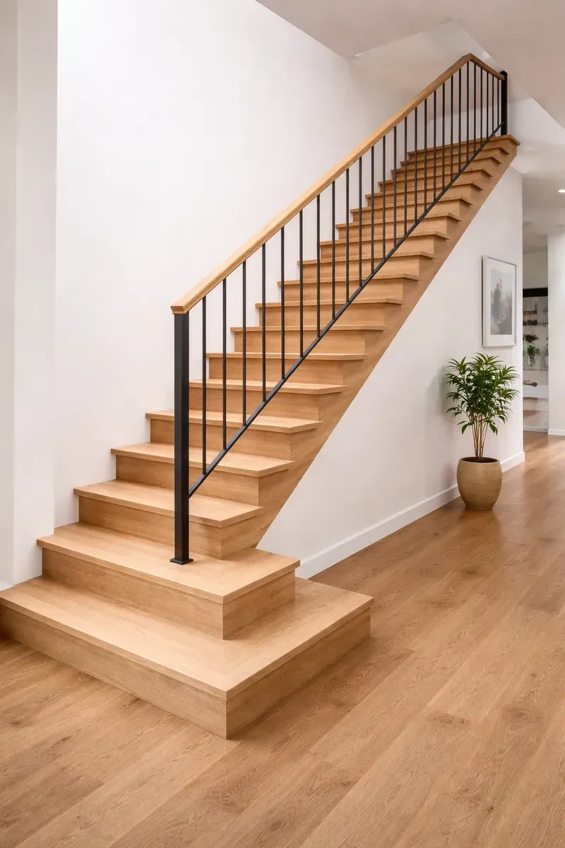 Schody drewniane z litego dębu - producent EnterAndGo