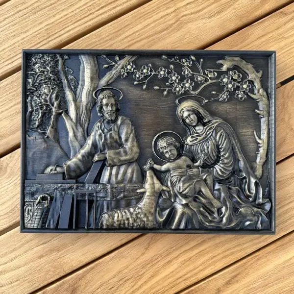 Płaskorzeźba dębowa na zamówienie - producent EnterAndGo